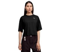 PUMA Damen Wardrobe ESS Kurzes Oversized-T-Shirt XL, Black