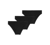 Slip PUMA "PUMA WOMEN MAINLINE BRIEFS", Damen, Gr. L, schwarz, Single Jersey, Obermaterial: 56% Baumwolle, 38% Modal, 6% Elasthan, körpernah, Unterhosen Slip, unifarben oder meliert (87058508-L) schwa