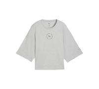 Puma Cropped T-Shirt PUMA x HYROX Lifestyle – hellgrau meliert – Damen M