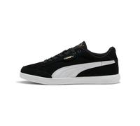 Sneaker PUMA "VIKKY STAR SD", Gr. 40,5, schwarz-weiß (puma schwarz, puma weiß, puma gold), Leder, colorblocking, sportlich, Schuhe (29224929-40,5) puma schwarz, puma weiß, puma gold