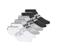 PUMA Damensocken, niedrig geschnitten, 6er-Pack, Weiß, traditionell, 9-11
