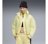 Winterjacke PUMA "DARE TO Pufferjacke Damen", Damen, Gr. XS, gelb (gold moon gelb), Obermaterial: 100% Polyester; Futter: 100% Polyester; Füllung: 100% Polyester; Rippe: 1% Elasthan, 7% Nylon, 92% Pol