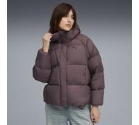 Daunenjacke PUMA "Daunen-Pufferjacke mit Kapuze Damen", Damen, Gr. XL, raisin lila, Obermaterial: 100% Polyester; Futter: 100% Polyester; Füllung: 90% Entendaunen, 10% Federn; Kapuzenfüllung: 100% Pol