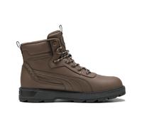 Stiefel PUMA "Desierto v3 Boots Erwachsene", Gr. 47, flat bronze schwarz gray braun, Obermaterial: Textil, Synthetik; Futter: Textil; Innensohle: Textil; Laufsohle: Gummi, Schuhe (34838233-47) flat br