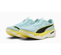 Puma Deviate NITRO Elite 4 Laufschuhe Blau Gelb SS26, Größe 42,5 - EUR