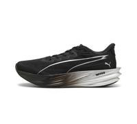 Puma Deviate Pure NITRO Laufschuhe Schwarz Silber AW26, Größe 46 - EUR