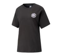 PUMA DOWNTOWN Relaxed Graphic T-Shirt Damen F01 XS schwarz