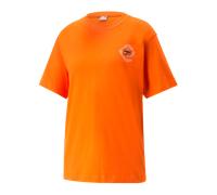 PUMA DOWNTOWN Relaxed Graphic T-Shirt Damen F23 M rot