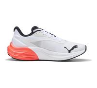 PUMA Herren Electrify Nitro 4 Straßen-Laufschuh, White-Glowing RED Black, 44 EU
