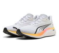 PUMA Herren Electrify Nitro 4 Road Running Shoe, Puma White Poison Pink Sun Stream, 42.5 EU