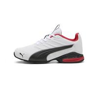 PUMA Electro SL Straßenlaufschuh, Unisex, Weiß/Schwarz, Rot, 4 UK
