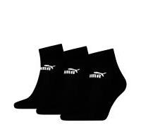 Puma ELEMENTS UNISEX PLAIN QUARTER 3P Socken, schwarz, größe 43-46