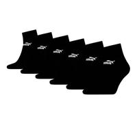 PUMA Unisex Quarter Socken Sneaker knöchelhoch für Damen Herren 6er Pack, Farbe:001 - black, Socken & Strümpfe:35-38