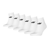 Puma ELEMENTS Quarter Socken 6-Pack weiß : 39-42