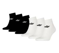 Puma ELEMENTS Quarter Socken 6-Pack White/black : 39-42