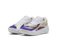 PUMA Erwachsene All-Pro Nitro™ LA Basketballschuhe 51, Team Violet Pelé Yellow Purple