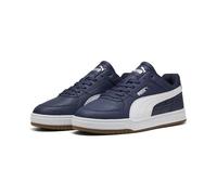 Sneaker PUMA "Caven III Sneakers Erwachsene", Herren, Gr. 41, navy weiß gum silber blau beige, Obermaterial: Textil, Synthetik. Futter: Textil. Innensohle: Textil, Keine Angabe. Laufsohle: Gummi, Schu
