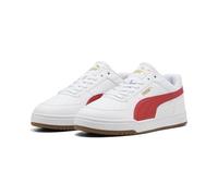 Sneaker PUMA "Caven III Sneakers Erwachsene", Herren, Gr. 41, weiß candy apple gum rot beige, Obermaterial: Textil, Synthetik. Futter: Textil. Innensohle: Textil, Keine Angabe. Laufsohle: Gummi, Schuh