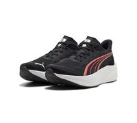 Laufschuh PUMA "DARTER PRO 2", Damen, Gr. 43, schwarz-weiß (puma schwarz, ultra rot, puma weiß), Schuhe Laufschuh, für dynamische Bewegungen, mit ProFoam Dämpfung, atmungsaktiv (91111127-43) puma schw