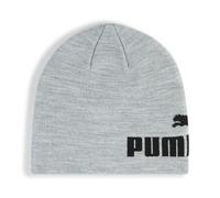 PUMA Essentials Mid Crown Cuffless Beanie, Accessoires, Light Grau Heather/Schwarz, OSFA Gray