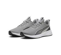 Laufschuh PUMA "Flyer Lite 3 Laufschuhe Erwachsene", Damen, Gr. 44, gray echo shadow schwarz silber, Obermaterial: Textil, Synthetik; Futter: Textil; Innensohle: Textil; Laufsohle: Synthetik, Gummi, S
