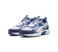 Sneaker PUMA "Milenio Tech Sneakers Erwachsene", Damen, Gr. 39, weiß mountain blau silber metallic, Obermaterial: Textil, Synthetik; Futter: Textil; Innensohle: Textil; Laufsohle: Gummi, Schuhe (49910