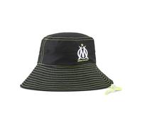 PUMA Erwachsene Olympique de Marseille Faster Bucket Hat OneSize, Black White