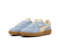 Sneaker PUMA "PALERMO", Damen, Gr. 40,5, sea illusion, buttercream, Leder, unifarben, Schuhe Sneaker, für Alltag, aus Leder, mit Schnürverschluss (54550940-40,5) sea illusion, buttercream