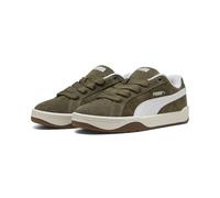 Sneaker PUMA "Park Lifestyle Easy Suede Sneakers Erwachsene", Damen, Gr. 44, loden grün weiß, Obermaterial: Synthetik, Kuhleder, Textil; Futter: Textil; Innensohle: Textil; Laufsohle: Gummi, Schuhe Sn