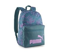 PUMA Erwachsene Phase 22 l Rucksack mit Allover-Print OneSize, Emerald Ice Rosy Outlook Floral AOP Green Pink