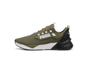 PUMA Erwachsene Retaliate 3 Laufschuhe 44.5, Olive Black Green