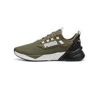 Trainingsschuh PUMA "Retaliate 3 Laufschuhe Erwachsene", Damen, Gr. 45, olive schwarz grün, Obermaterial: Textil, Synthetik; Futter: Textil; Innensohle: Textil; Laufsohle: Synthetik, Gummi, Schuhe (17