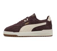 Sneaker PUMA "Shuffle Downtown Sneakers Erwachsene", Herren, Gr. 38, braun (chocolate fondue alpine snow braun weiß), Obermaterial: Textil, Synthetik, Kuhleder. Futter: Textil. Innensohle: Textil. Lau
