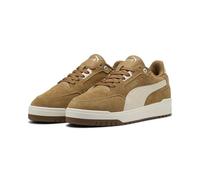 Sneaker PUMA "Shuffle Downtown Sneakers Erwachsene", Damen, Gr. 42, coffee milk alpine snow beige weiß, Obermaterial: Textil, Synthetik, Kuhleder; Futter: Textil; Innensohle: Textil; Laufsohle: Gummi,