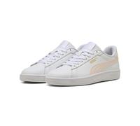 Sneaker PUMA "Smash 3.0 Sneakers Erwachsene", Damen, Gr. 40, weiß jasmine flower pink, Obermaterial: Synthetik, Textil, Kuhleder, Leder. Futter: Textil. Innensohle: Textil. Laufsohle: Gummi, Schuhe Sn
