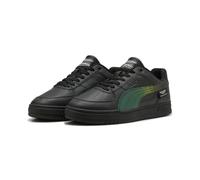 Sneaker PUMA "PUMA x ASTON MARTIN ARAMCO F1 TEAM Caven III Low Sneakers", Herren, Gr. 41, schwarz (schwarz lime shimmer grün), Obermaterial: Textil, Synthetik. Futter: Textil. Innensohle: Textil. Lauf
