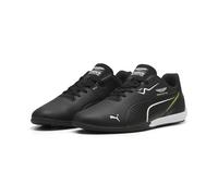 Sneaker PUMA "PUMA x ASTON MARTIN ARAMCO F1 TEAM Drift Cat 11 Low Sneakers", Damen, Gr. 43, schwarz grün lux, Obermaterial: Textil, Synthetik; Futter: Textil; Innensohle: Textil; Laufsohle: Gummi, Sch