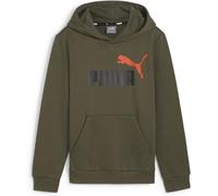 Puma Ess+ 2 Col Big Logo FL Jungen Sweatshirt, grün 140