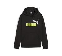 Puma ESS + 2 COL BIG LOGO HOODIE FL B Jungen Kapuzenpullover, schwarz, größe 116