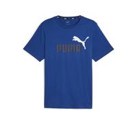 Puma Ess+ 2 Col Logo Tee Shirt blau S