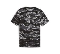 PUMA ESS+ CAMO AOP Tee, Unisex T-Shirts, PUMA Black, 683235 S