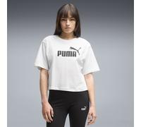 PUMA ESS Cropped No. 1 Logo Relaxed T-Shirt Damen, Kleidung, Weiß, S