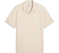 Poloshirt PUMA "Essentials Elevated Polo Herren", Damen, Gr. XL, alpine snow weiß, Obermaterial: 5% Elasthan, 67% Baumwolle, 28% Polyester; Besatz: 100% Baumwolle, clean, relaxed fit, Shirts (55393853