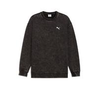 Puma Sweatshirt ESS Elevated Relaxed Wash Crew FL Herren Schwarz L