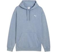 Puma ESS Elevated Relaxed Wash FL Herren Kapuzensweater, blau L