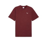 PUMA Essentials Elevated Relaxed Wash T-Shirt Herren, Kleidung, Rot, XL Red