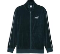 Puma ESS Elevated Velour Track Herren Jacke, grün XL