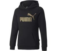 Puma Ess+ Logo FL Mädchen Kapuzensweater, schwarz 128