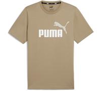 Trainingsshirt PUMA "Essentials+ 2 Colour Logo T-Shirt Herren" Gr. L, beige (oak branch beige) Herren Shirts (91577305-L) oak branch beige