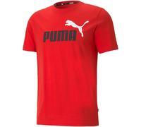 PUMA Ess+ Metallic 2 Col Logo T-Shirt Herren high risk red S